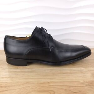 Magnanni Apron Toe Derby Dress Shoes Mens Size 8.5 Black Leather Lace Up‎ 13723